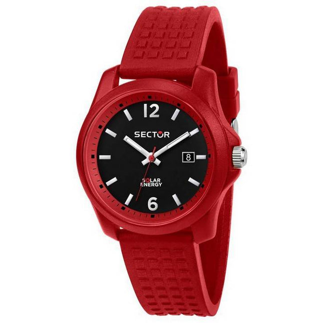 Sector 16.5 Black Dial Silicon Strap Quartz R3251165003 Men's Watch