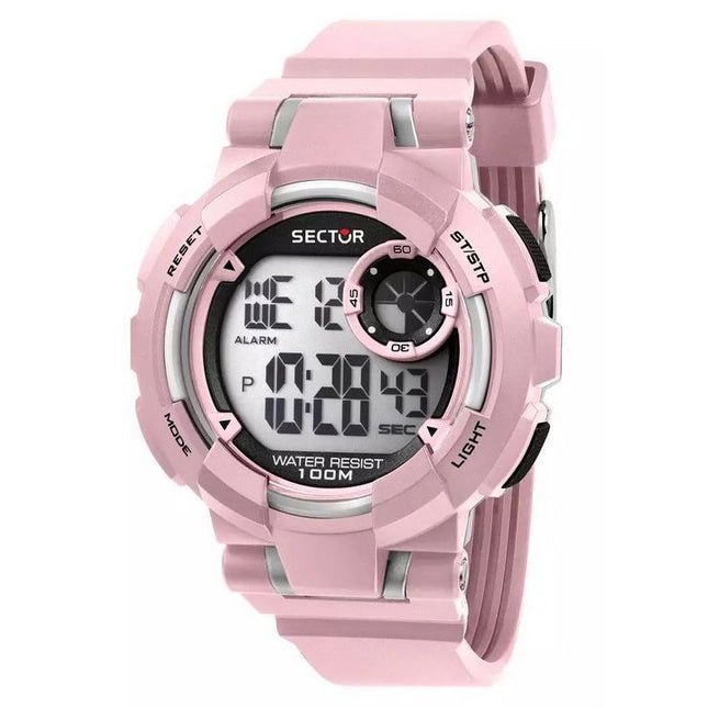 Sector Ex-36 Digital Pink Polyurethane Strap Black Dial Quartz R3251283004 100M Women's Watch