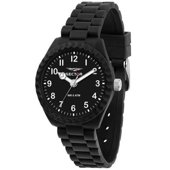 Sector Diver Just Time Plastic Strap Black Dial Quartz R3251549006 Men's Watch