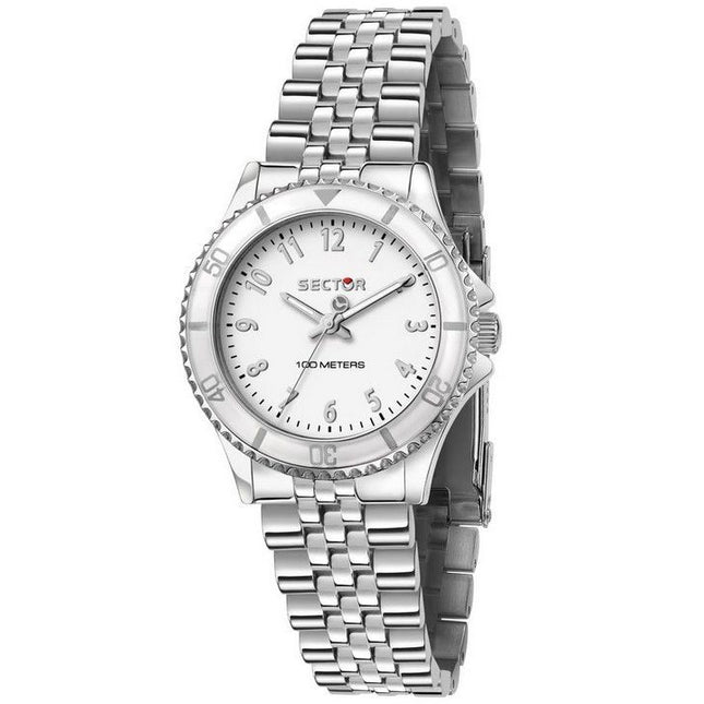Sector 230 Just Time Stainless Steel White Dial Quartz R3253161534 100M Women's Watch
