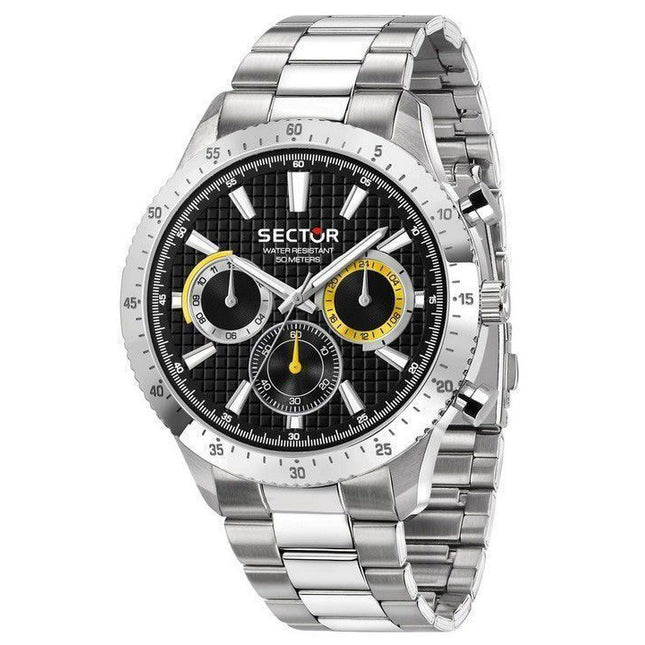 Sector 270 Dual Time Multifunction Stainless Steel Black Dial Quartz R3253578021 Men's Watch
