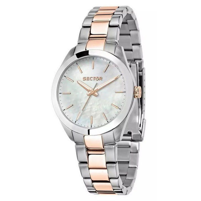 Sector 220 Just Time Two Tone Stainless Steel Mother Of Pearl Dial Quartz R3253588520 Women's Watch