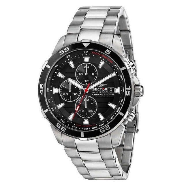 Sector ADV2500 Chronograph Stainless Steel Black Dial Quartz R3273643003 100M Men's Watch