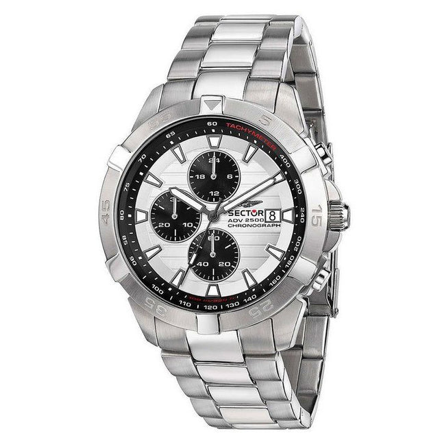 Sector ADV2500 Chronograph Stainless Steel White Dial Quartz R3273643005 100M Men's Watch