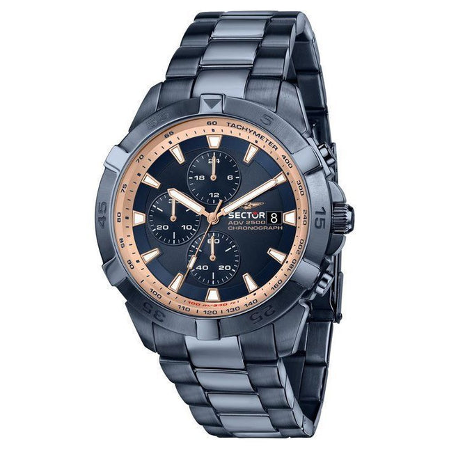 Sector ADV2500 Chronograph Stainless Steel Blue Dial Quartz R3273643007 100M Men's Watch