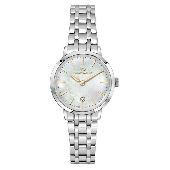 Philip Watch Audrey Stainless Steel Mother Of Pearl Dial Quartz R8253150513 Women's Watch