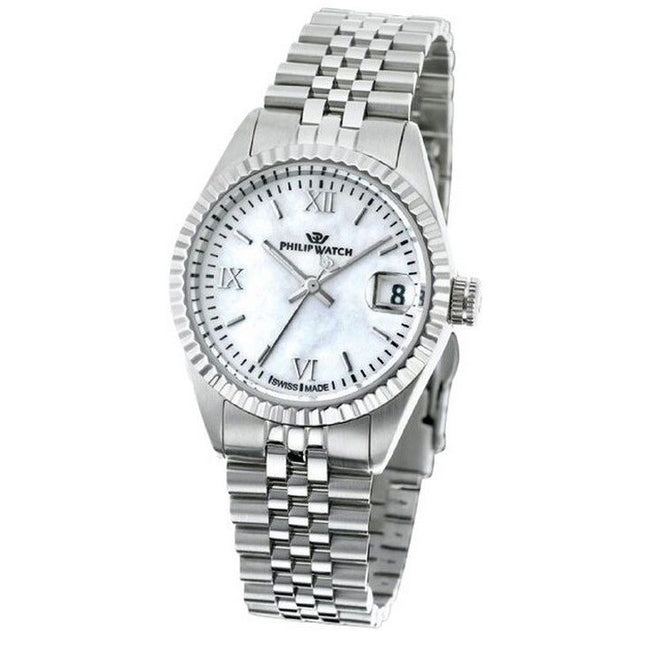 Philip Watch Caribe Urban Stainless Steel White Dial Quartz R8253597592 100M Women's Watch