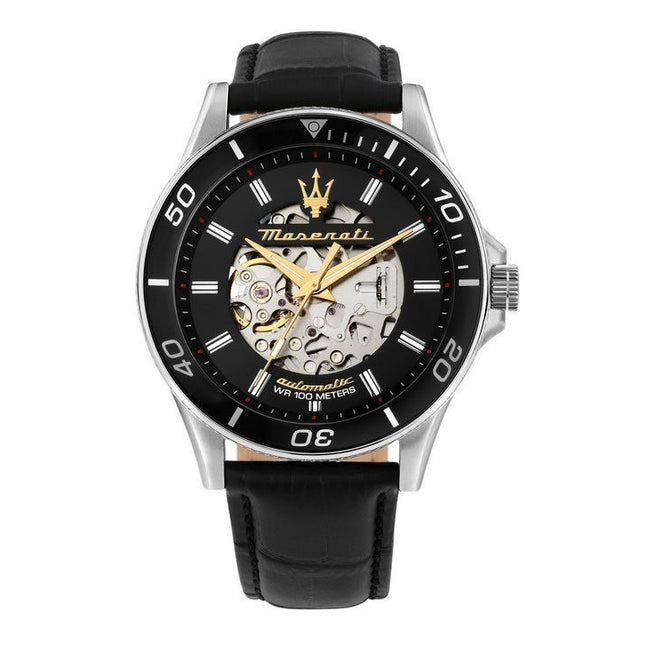 Maserati Sfida 2024 Year Of The Dragon Limited Edition Black Skeleton Dial Automatic R8821140003 100M Men's Watch