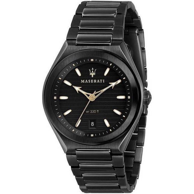 Maserati Triconic Black Dial Quartz R8853139004 100M Men's Watch