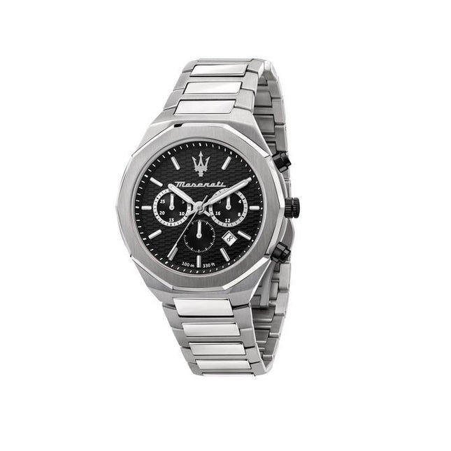 Maserati Stile Chronograph Black Dial Quartz R8873642004 100M Men's Watch