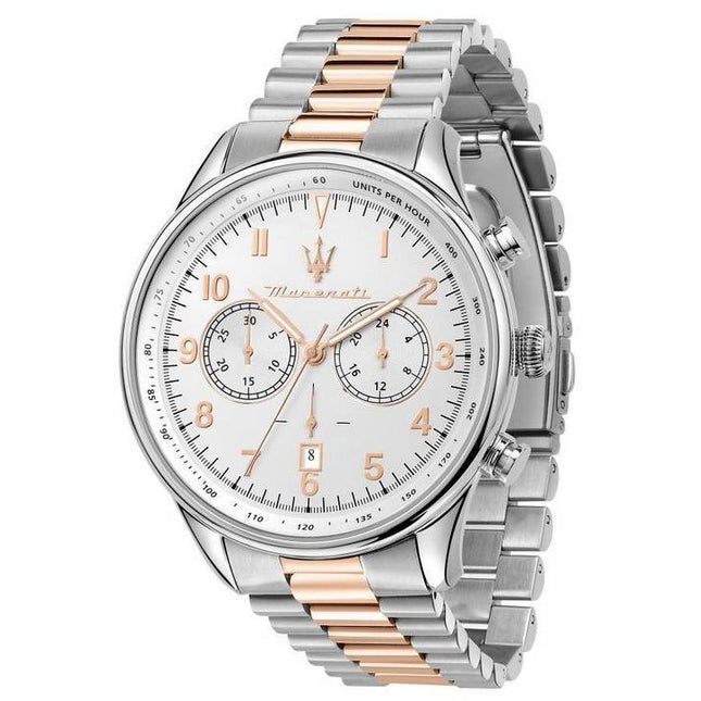 Maserati Tradizione Chronograph Silver Dial Quartz R8873646002 100M Men's Watch