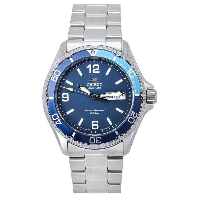 Orient Sports Kamasu Mako III Stainless Steel Blue Dial Automatic Divers RA-AA0818L19B 200M Men's Watch