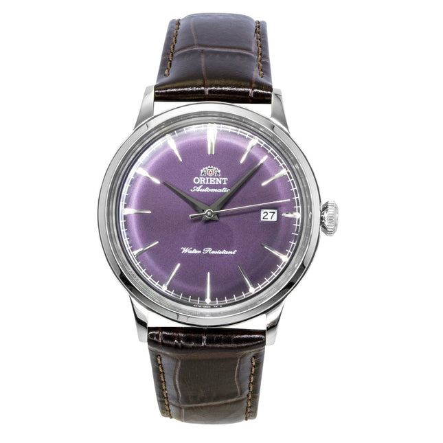 Orient Classic Bambino Leather Strap Purple Dial Automatic RA-AC0032V Men's Watch