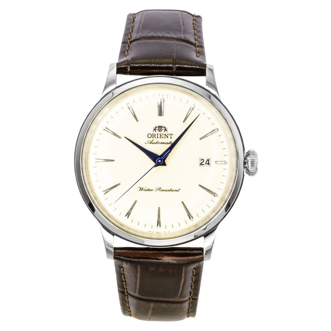 Orient Classic Bambino Leather Strap Ivory Dial Automatic RA-AC0033Y Men's Watch