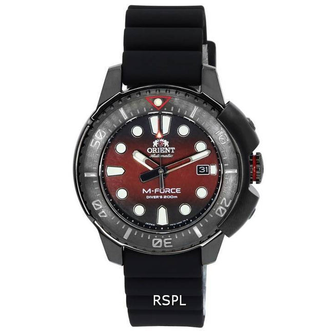 Orient M-Force Limited Edition Red Dial Automatic Diver's RA-AC0L09R00B 200M Men's Watch