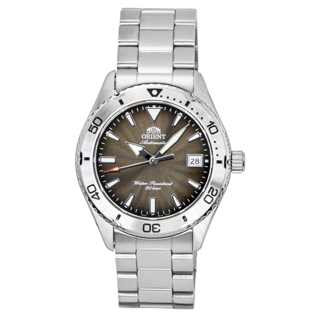 Orient Mako Sport Stainless Steel Brown Dial Automatic Diver's RA-AC0Q15Y 200M Men's Watch