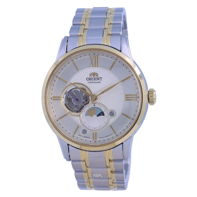 Orient Classic Sun & Moon Open Heart Automatic RA-AS0007S10B Men's Watch