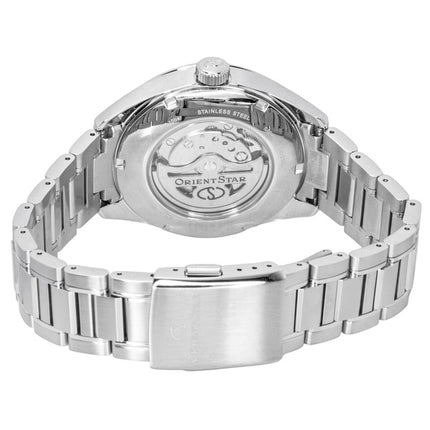 Orient Star Contemporary M34 F7 Stainless Steel Open Heart Blue Dial Automatic RE-BY0010L Men's Watch
