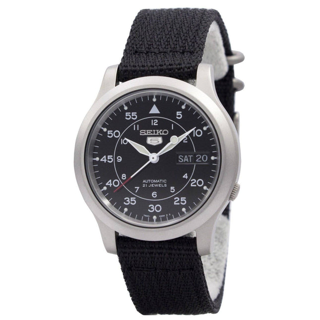 Refurbished Seiko 5 Military Black Dial Automatic SNK809K2 Men's Watch