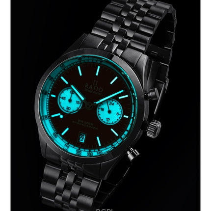 Ratio Street Racer Chronograph RTC014 200M Reverse Panda Dial Watch