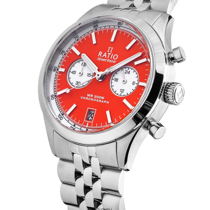 Ratio Street Racer Chronograph RTC015 200M Reverse Panda Dial Watch