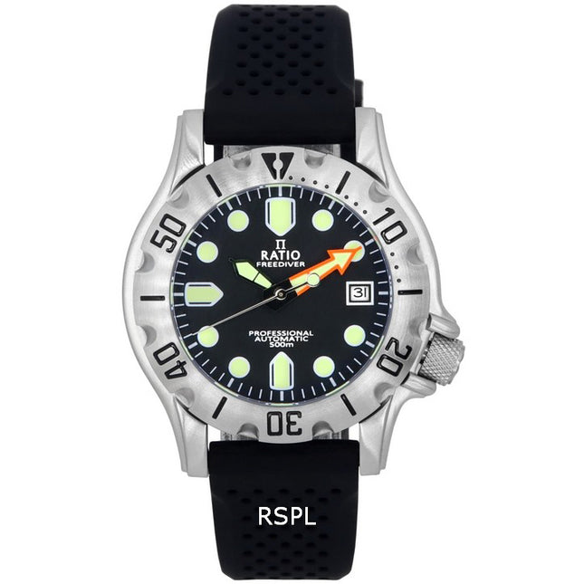 Ratio FreeDiver Professional Sapphire Black Dial Automatic RTF009 500M Men's Watch