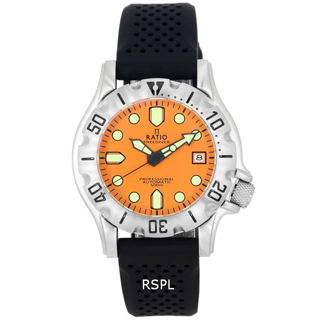 Ratio FreeDiver Professional Sapphire Orange Dial Automatic RTF011 500M Men's Watch