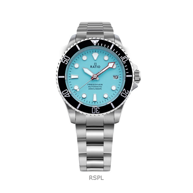 Ratio FreeDiver Sapphire Stainless Steel Ice Blue Dial Automatic RTF042 200M Men's Watch