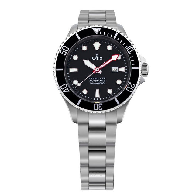 Ratio FreeDiver Sapphire Stainless Steel Black Dial Automatic RTFL831 200M Women's Watch