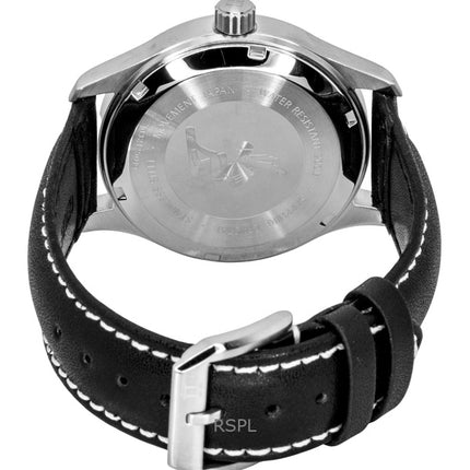 Ratio Skysurfer Pilot Black Sunray Dial Leather Automatic RTS321 200M Men's Watch