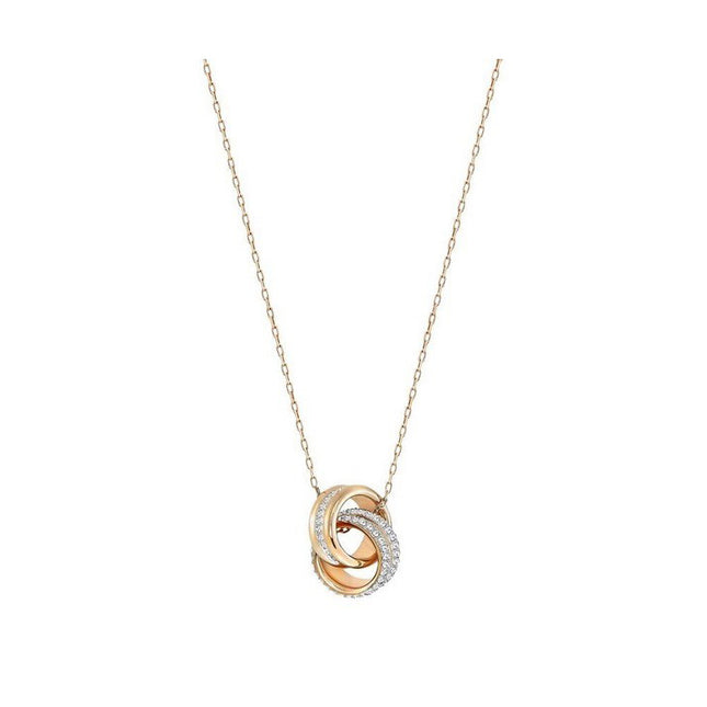 Swarovski Hyperbola Clear Crystals And Rose Gold Tone Plated Pendant 5240525 For Women