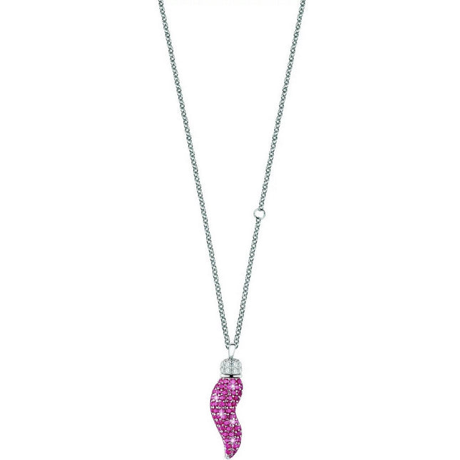 Morellato Scrigno DAmore Rhodium Plated Sterling Silver SAMB01 Women's Necklace