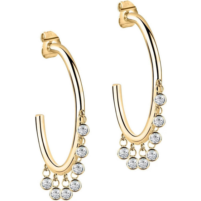 Morellato Cerchi Gold Tone Stainless Steel SAKM55 Womens Earring