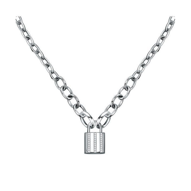 Morellato Abbraccio Stainless Steel And Bronze Necklace SAUB01 For Women