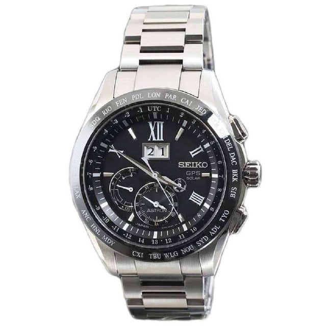 Seiko Astron SBXB137/SSE137 GPS Solar Big-Date Perpetual Calendar Dual Time Men's Watch