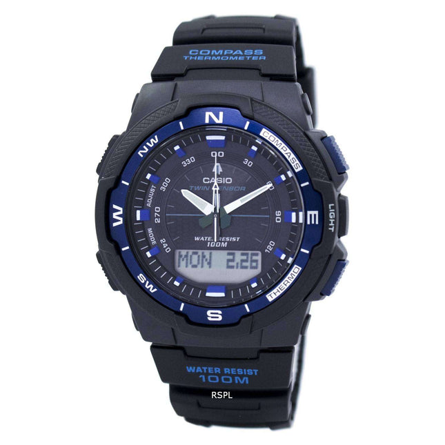 Casio OutGear Twin Sensor World Time Analog Digital SGW-500H-2BV Mens Watch