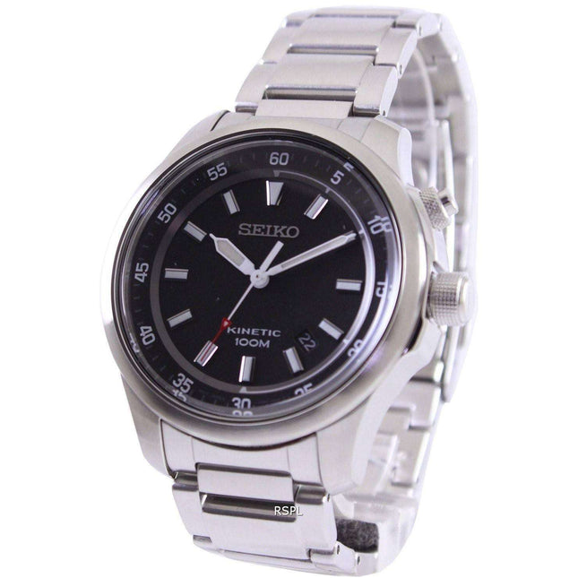 Refurbished Seiko Neo Sports Kinetic 100M Black Dial SKA685 SKA685P1 SKA685P Men's Watch