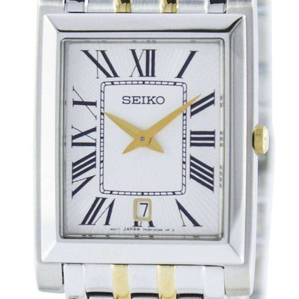 Seiko Stylish Rectangular Quartz Analog SKP359 SKP359P1 SKP359P Men's Watch