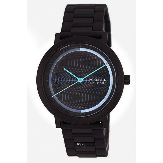 Skagen Aaren Tide Ocean Material Black Dial Quartz SKW6769 Mens Watch