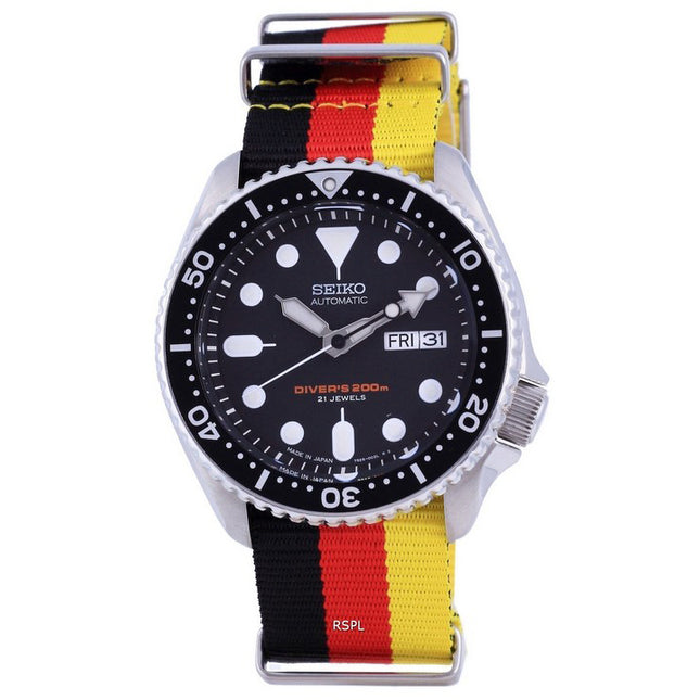 Seiko Automatic Divers Japan Made Polyester SKX007J1-var-NATO26 200M Men's Watch