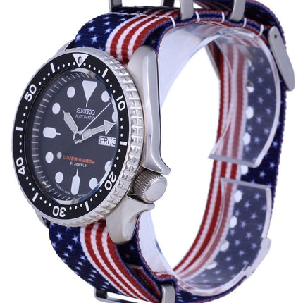 Seiko Automatic Divers Japan Made Polyester SKX007J1-var-NATO27 200M Men's Watch