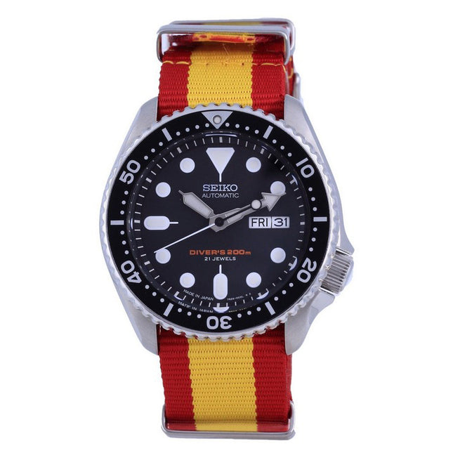 Seiko Automatic Divers Japan Made Polyester SKX007J1-var-NATO29 200M Men's Watch