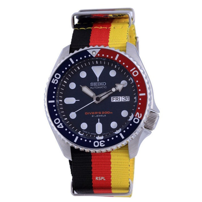 Seiko Automatic Divers Polyester Japan Made SKX009J1-var-NATO26 200M Men's Watch