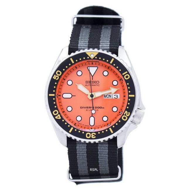 Seiko Automatic Divers 200M NATO Strap SKX011J1-var-NATO1 Men's Watch
