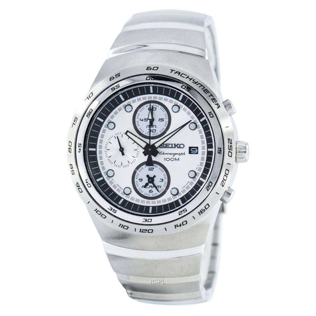 Seiko Quartz Chronograph Alarm SNAA81 SNAA81P1 SNAA81P Men's Watch