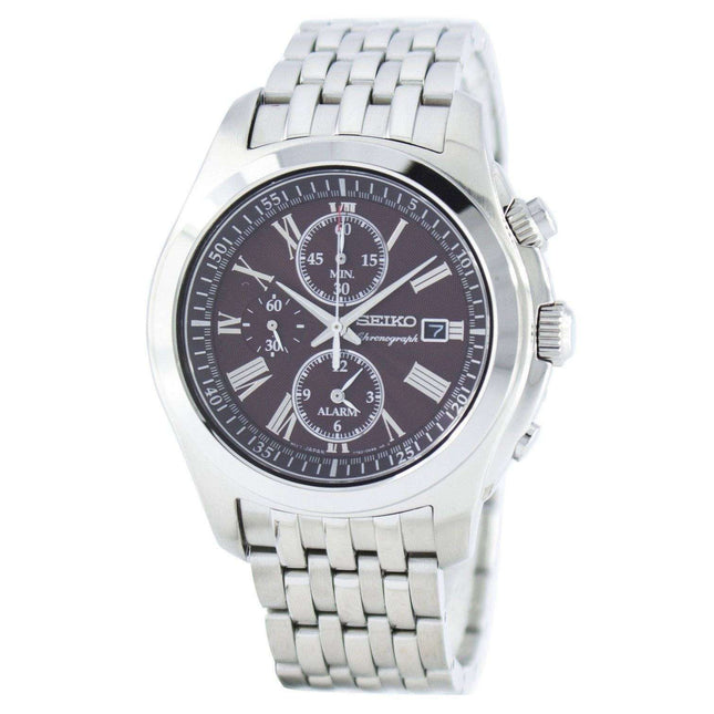Seiko Quartz Alarm Chronograph SNAE51 SNAE51P1 SNAE51P Men's Watch