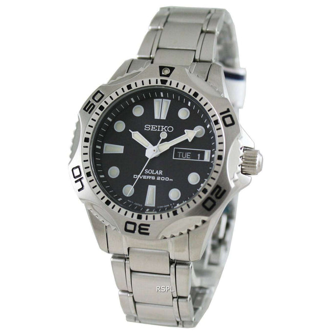 Seiko Solar Mens Scuba Divers Sports Watch SNE107P1