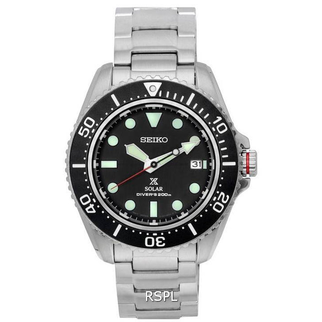 Seiko Prospex Compact Black Dial Solar Diver's SNE589 SNE589P1 SNE589P 200M Men's Watch
