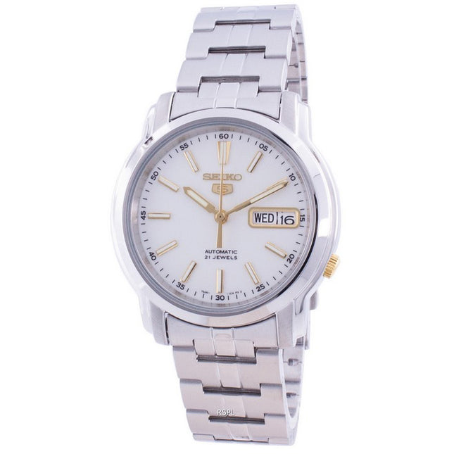 Seiko 5 Automatic White Dial SNKL77 SNKL77K1 SNKL77K Men's Watch