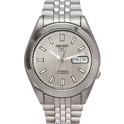 Seiko 5 Stainless Steel Grey Dial Automatic SNXB65 SNXB65J5 SNXB65J Men's Watch